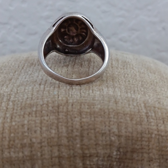 925 NF Signed Silver Sun Ring - Picture 5 of 13